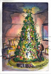 Christmas Tree Scene