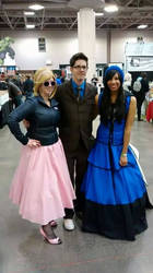 The Doctor with his two lovely girls by his side!