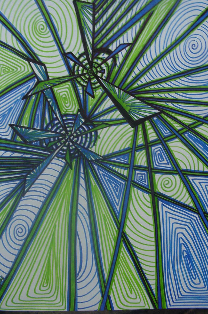 gReen and bLue absTract by beansie925 on DeviantArt