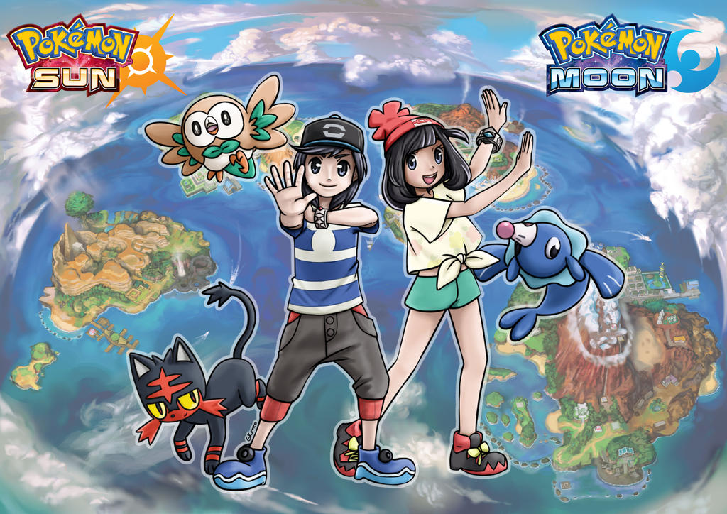 Pokemon Sun and Moon - Wallpaper by