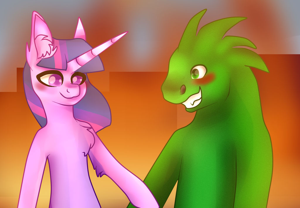 MLP | Twi and Godzilla | In the fire~