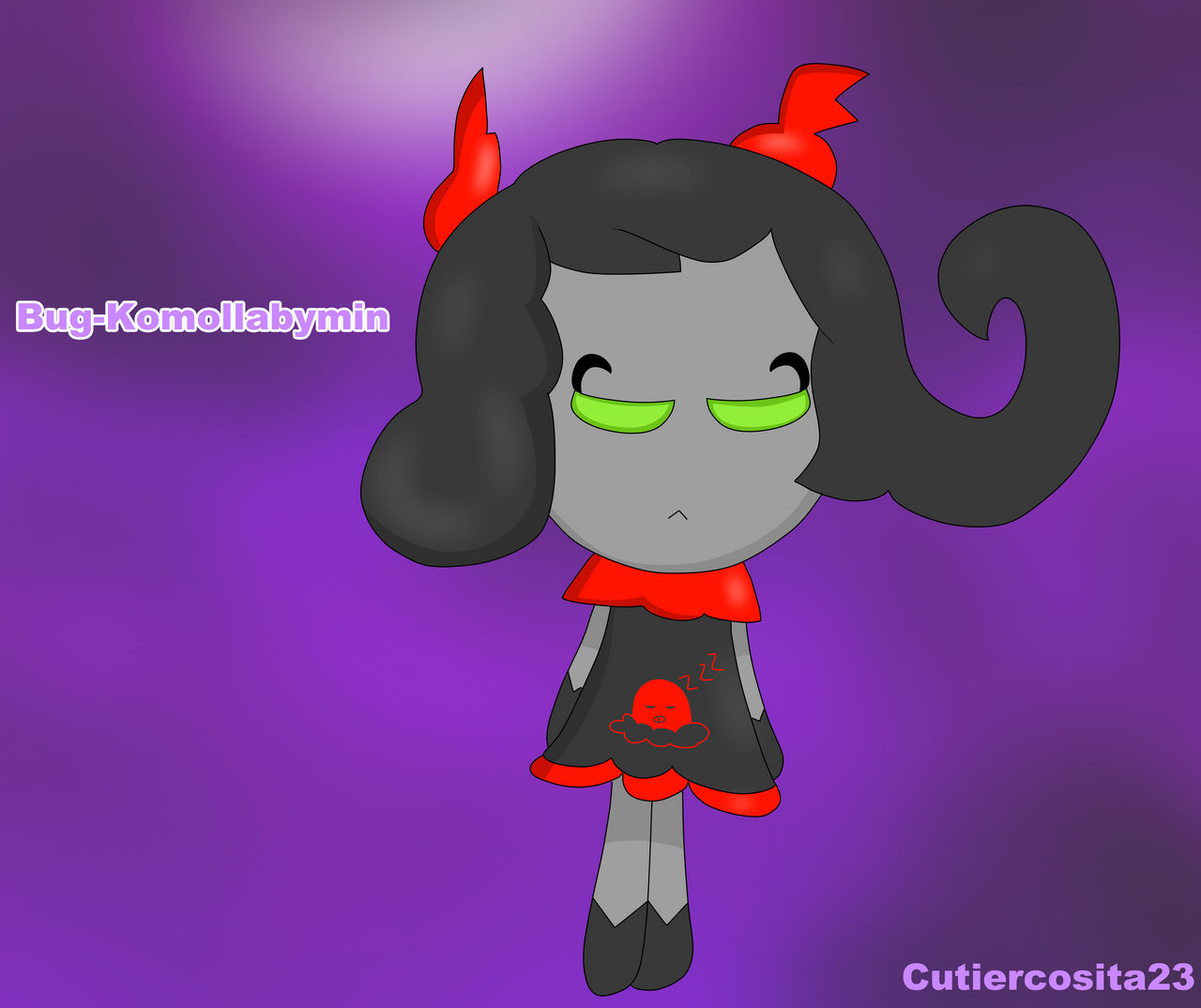 Komollabymin in bugmin fied by SitaInku11GuallstarX on DeviantArt