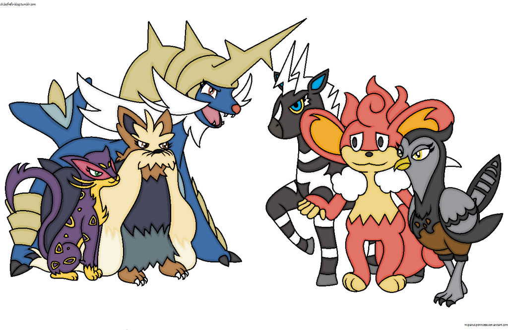 Unova Pokemon Team by DollCarcass on DeviantArt