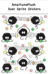 Spirited Away Soot Sprite Stickers (Set of 10)