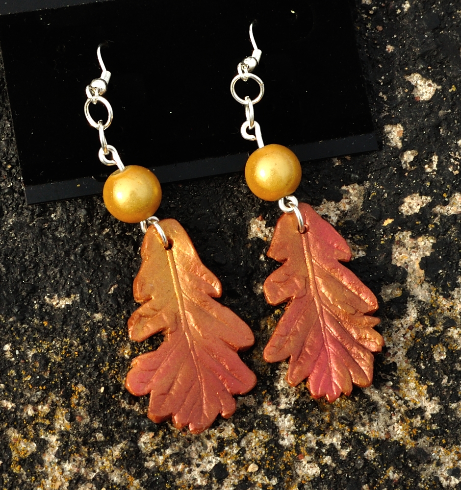 Oak leaf Earrings #2