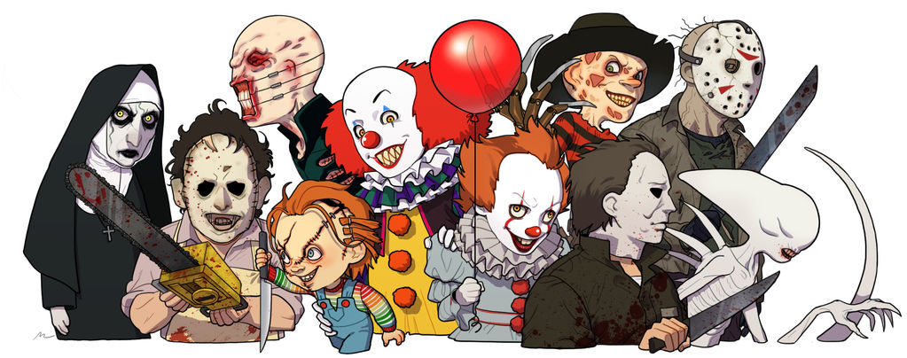 My favorite horror movie characters by NRjin on DeviantArt