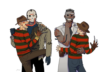 Jason x Freddy and Doctor x Nightmare