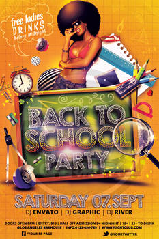 Back To School Party Template Vol_02