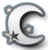 Cresent Moon DA Icon Silver