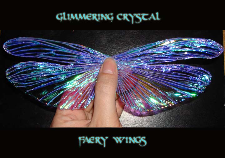 Glimering crystal faery wings