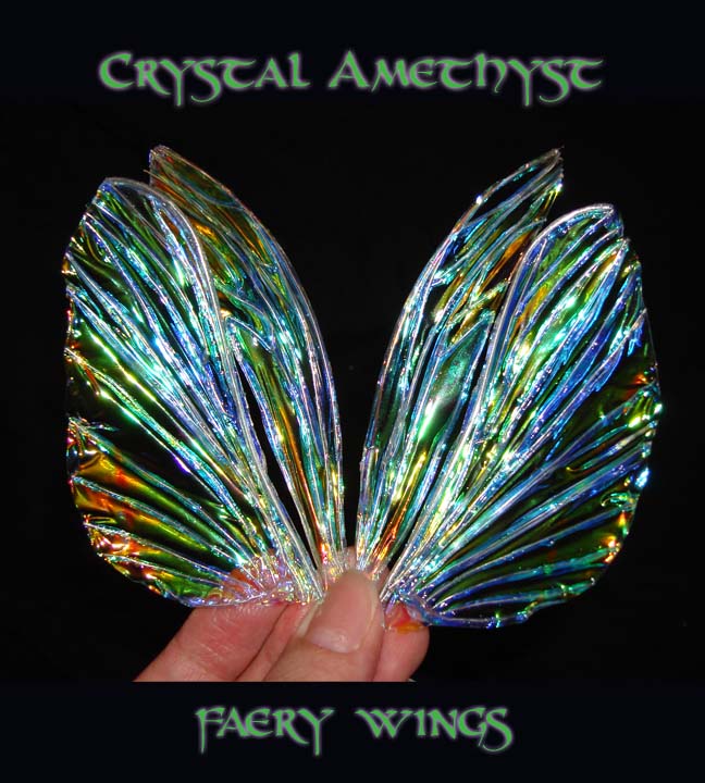 crystal amethyst faery wings