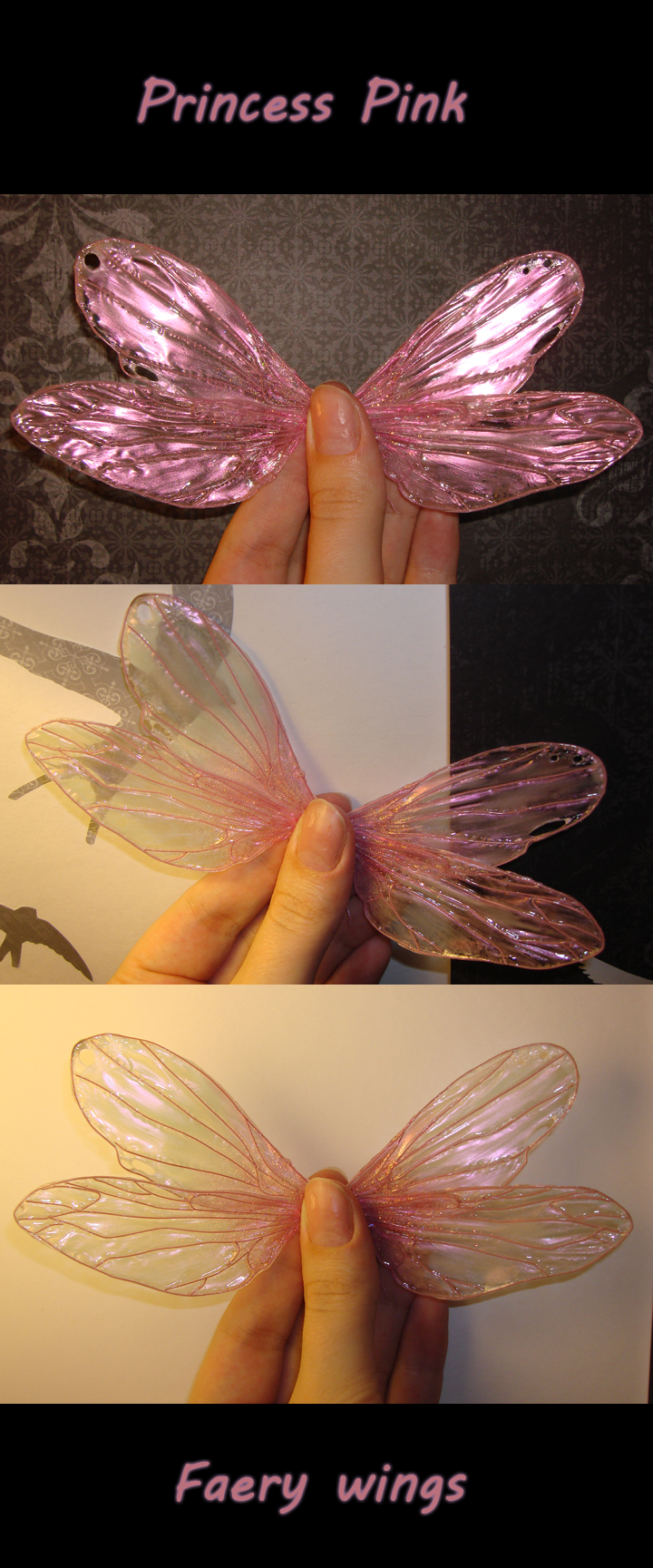 Princess pink faery wings