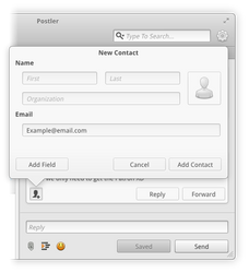 Add Contact Popover