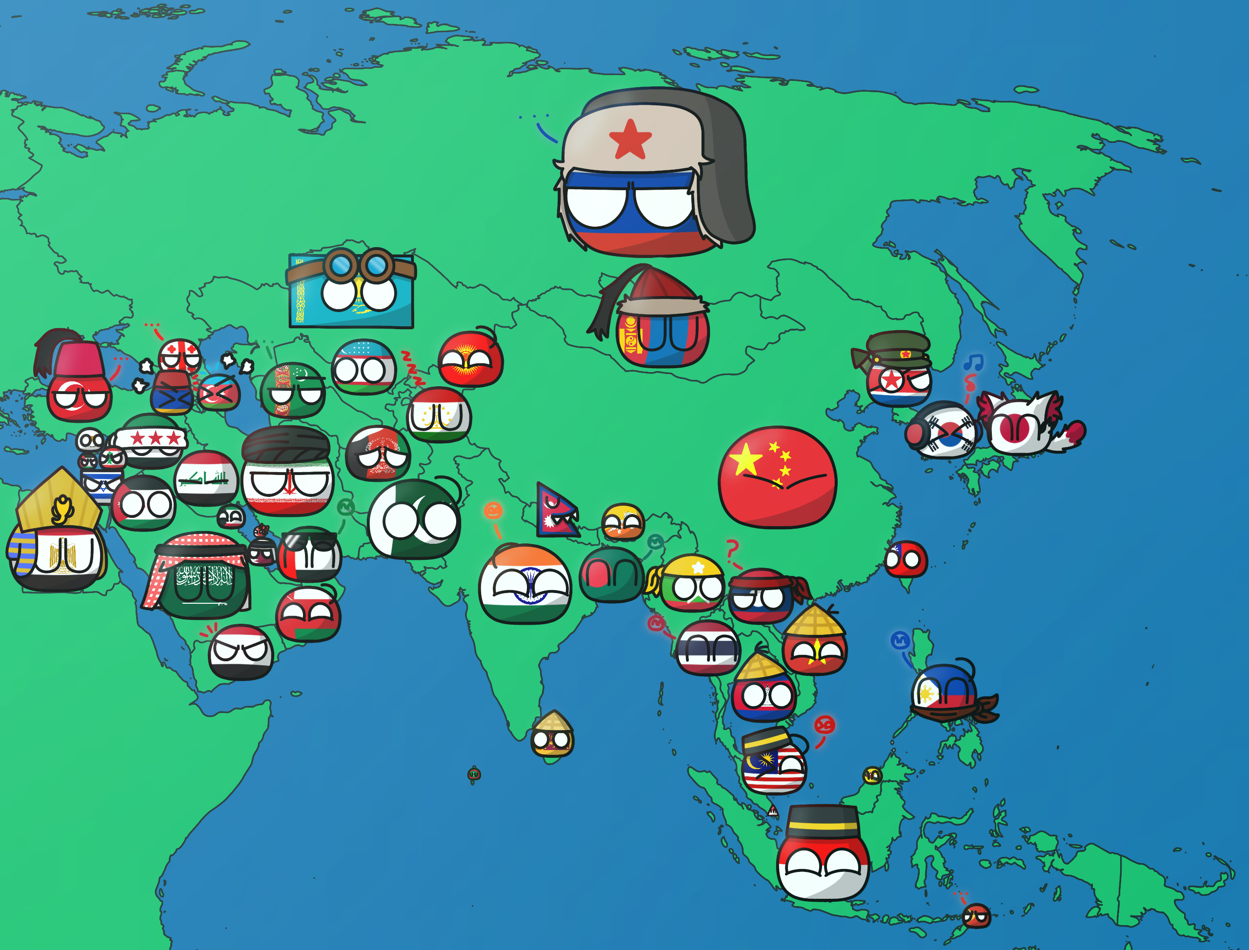 Deviantart Countryballs Countryballs Asia by RoyaleMarble363 on DeviantArt
