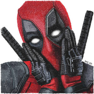 Deadpool (Typographic Portrait)