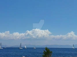 Sea and Cloud Shapes  over Myrtoon Pelagos -Greece
