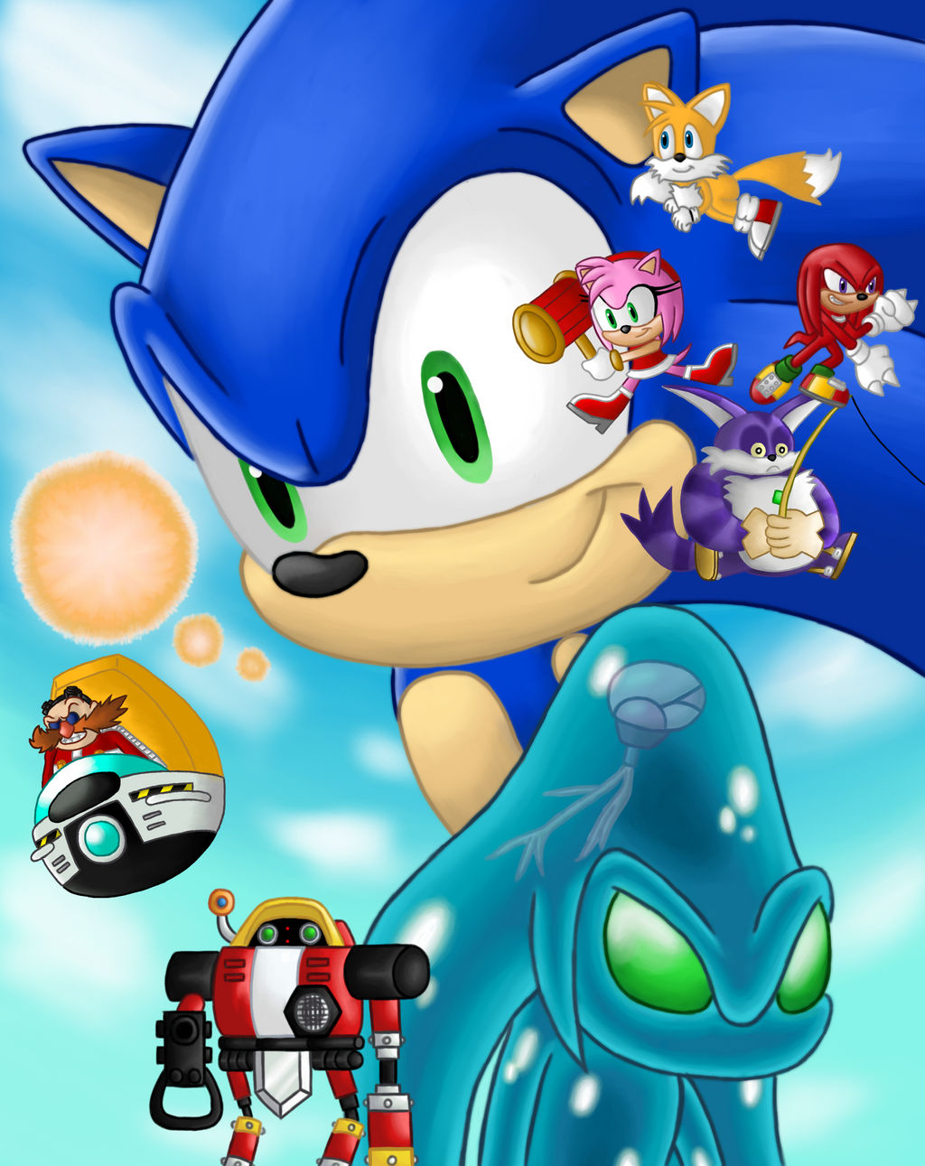 Sonic Movie Poster Cel-Shaded by andrewk on DeviantArt