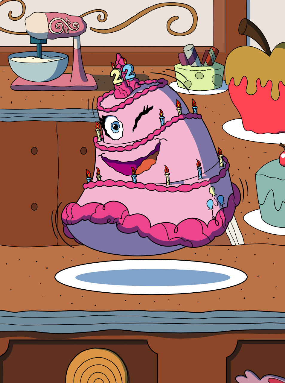 Pink Cake Deviantart Comm: Pinkie Cake by sergeant16bit on DeviantArt