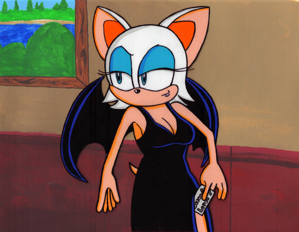 16 Bit Rouge Fancy Dress Rouge the Bat Cel Painting by sergeant16bit on DeviantArt
