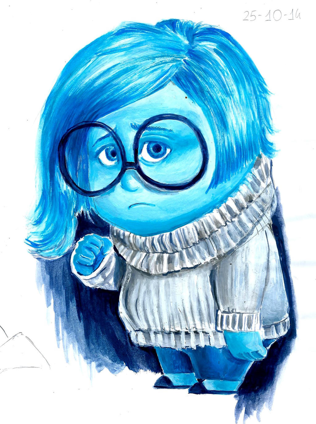 sadness inside out painting