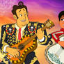 MIGUEL AND MANOLO CROSSOVER BOOK OF LIFE AND COCO