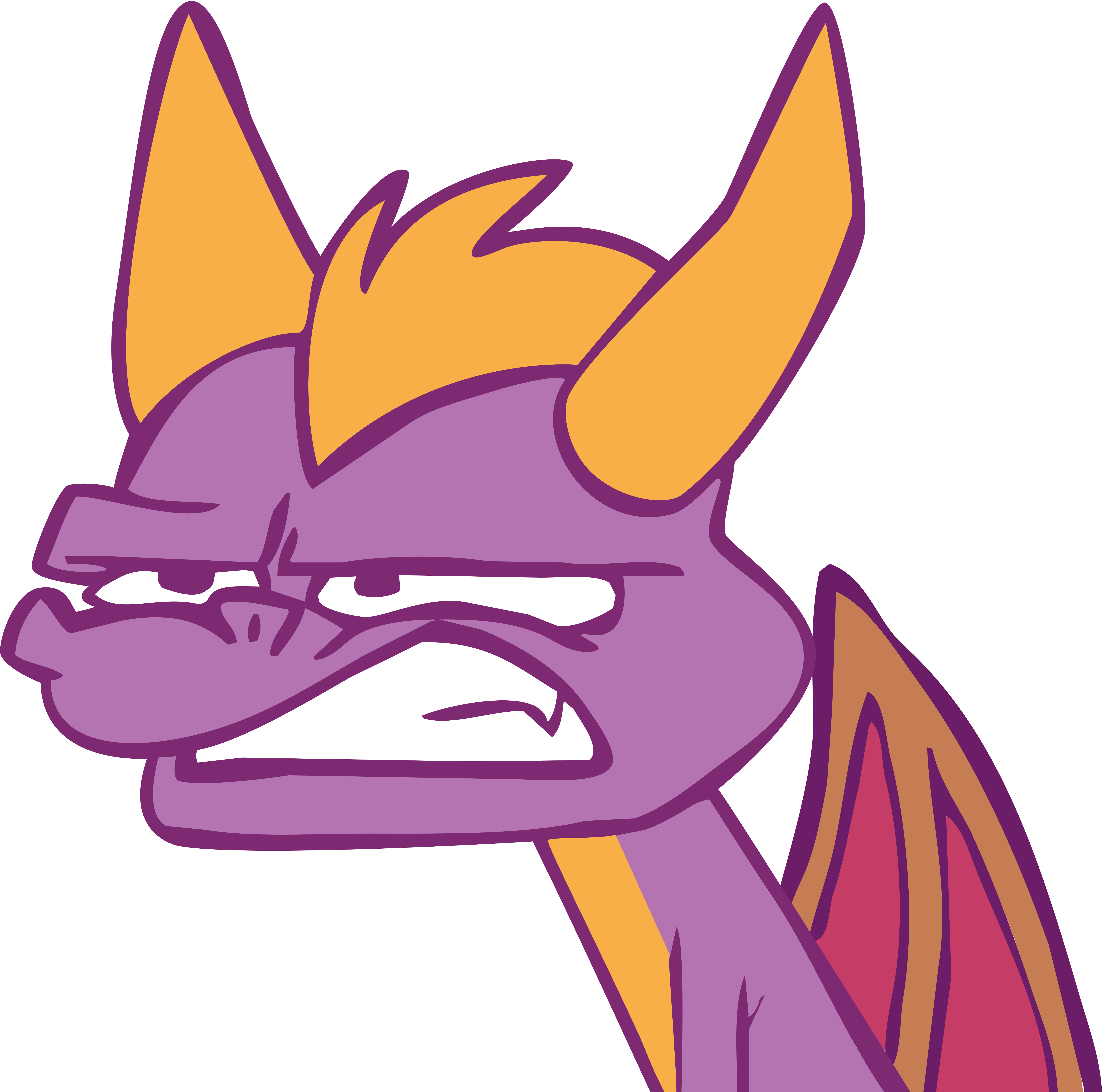 Really lazy Spyro vector