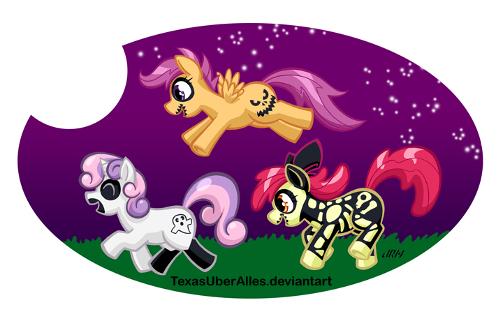 Cutie Mark Crusaders Black Paint Costumes, Yay!