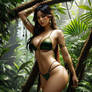 Sexy jungle girl