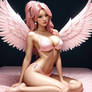 Sexy young pink angel