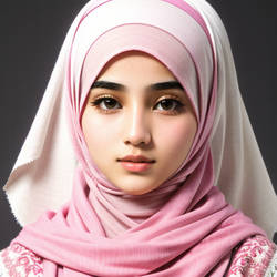Ultra feminine Arab teenager hijab