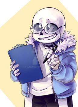 Sans wants to ask for something