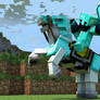 The Horse (Ender Diamond skin) Minecraft wallpaper