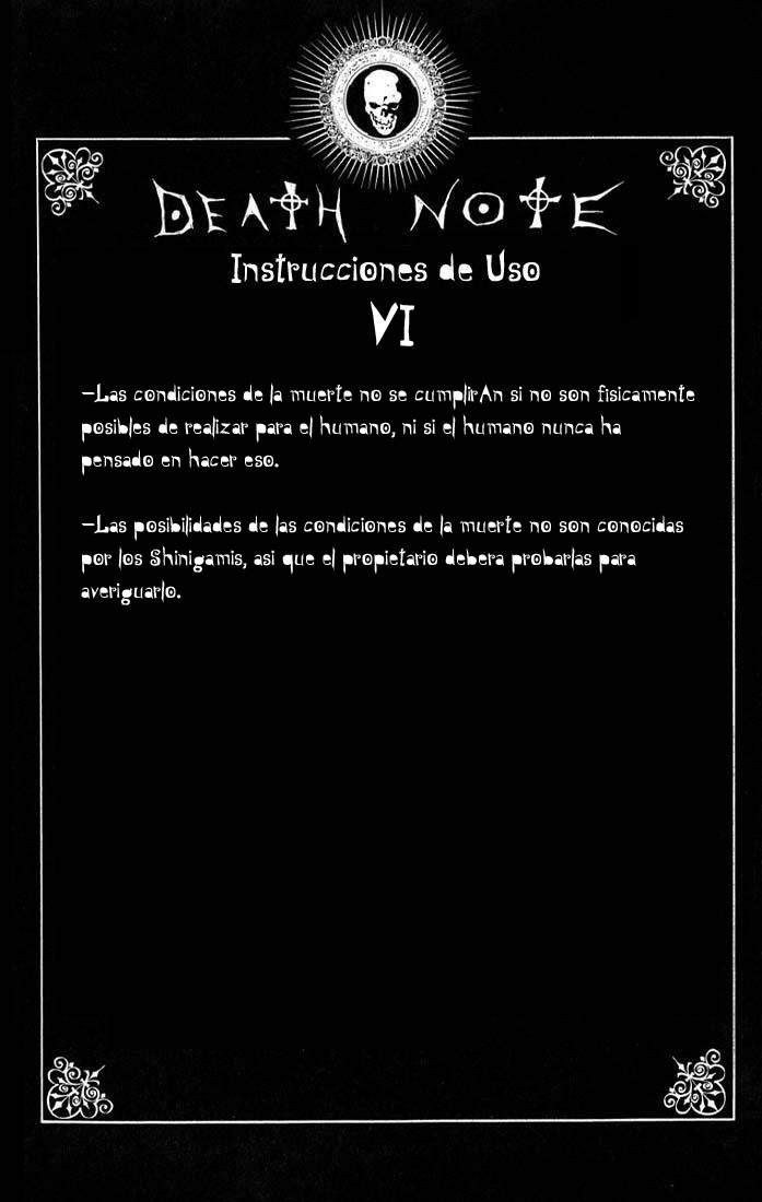Death Note Regla 6