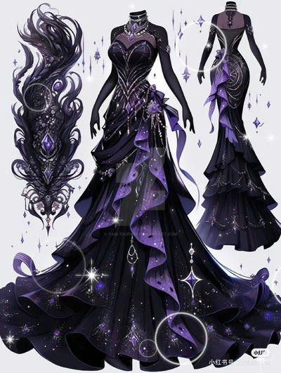 Villian Robe villain fantasy dress by yam-yam1988 on DeviantArt
