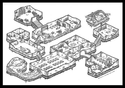 Isometric Dungeon Map