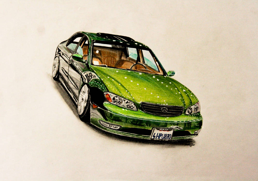 Infinity Car Draw Realistic Infiniti I30 hand-drawing by AutoSketchArt on DeviantArt