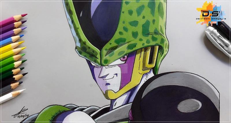Perfect Cell Drawing - Dragonball Z by DSPA360 on DeviantArt