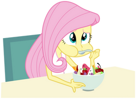 Fluttershy Can't Enjoy Her Salad