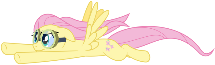 Confident Fluttershy Flying by masemj