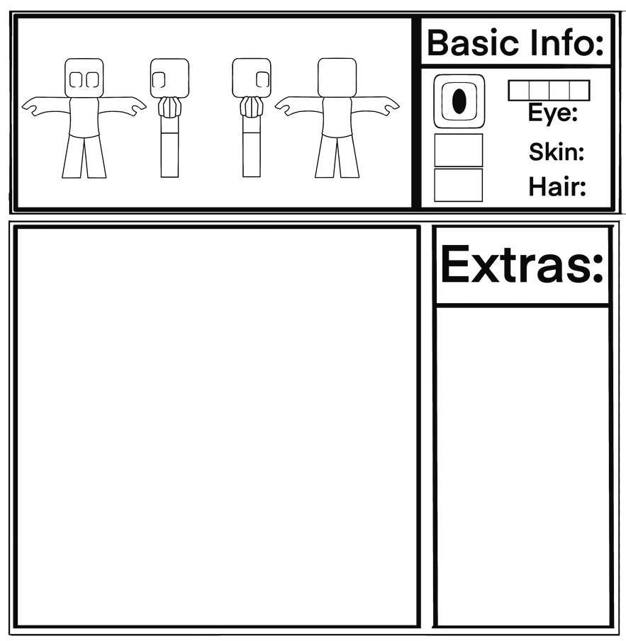 Minecraft Character Sheet Base by Dria-Lampert2002 on DeviantArt