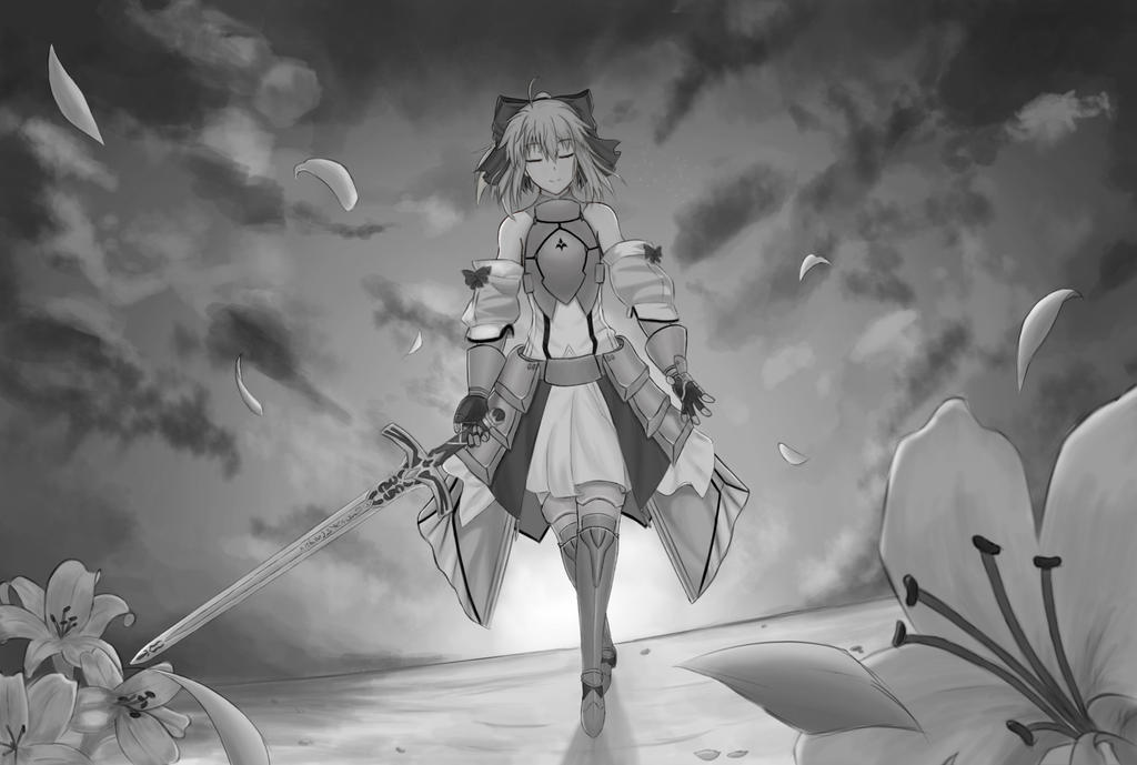 Gray Scale Practice (Saber Lily)