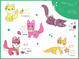 Fruit Based Foxes Adoptables II - OPEN! 2/5