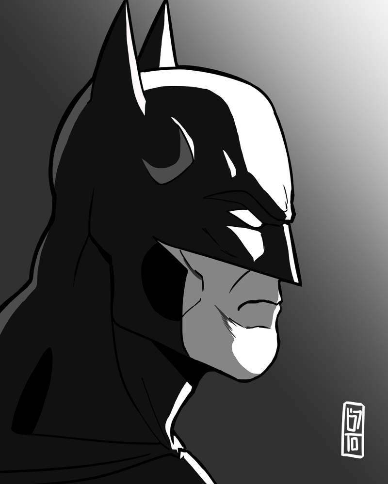 Batman Back Profile BATMAN profile by Standinman on DeviantArt