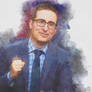 Digital Watercolor portrait - John oliver