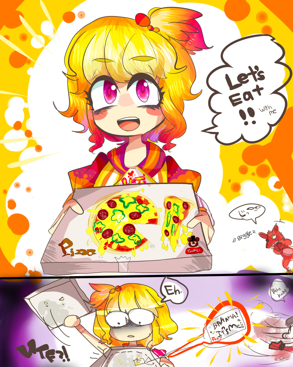 Let S Enjoy Pizza Time By Momo Chee On Deviantart Let S Enjoy Pizza Time By Momo Chee On Deviantart