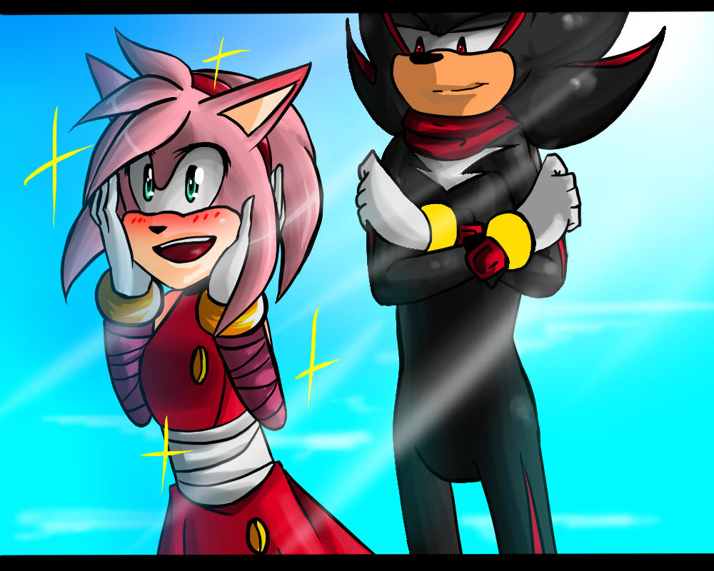 Amy and Shadow by CrazySonyaTheChaos on DeviantArt