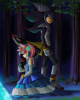 Shadow Lancelot and Amy Rose Lady of the Lake