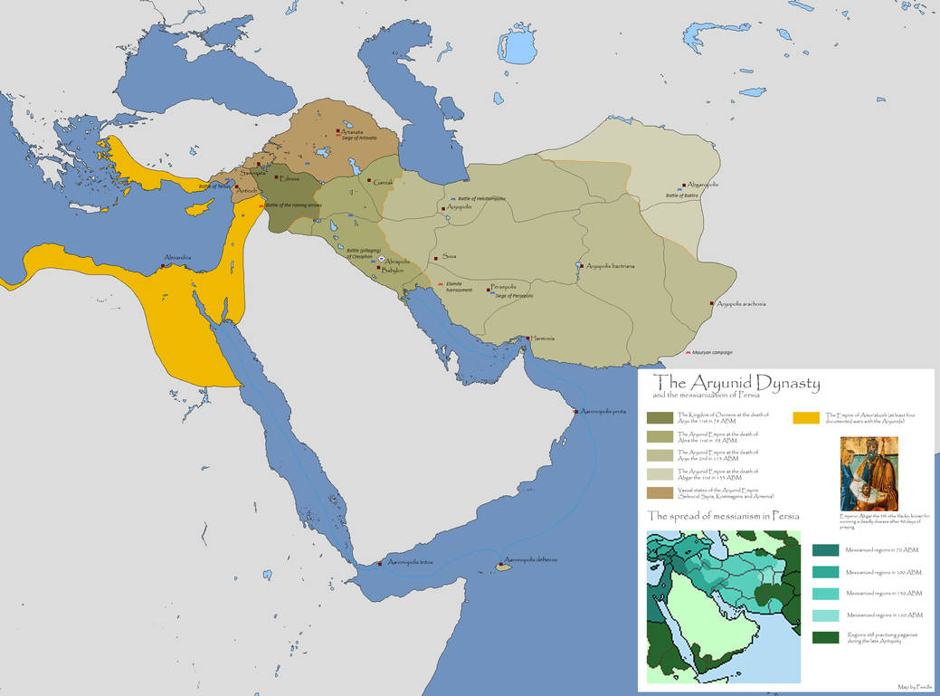 The Aryunid Dynasty of Persia (telephone map game) by thefeedle on ...