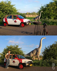 Jurassic Park car edit Mattel Brachiosaurus