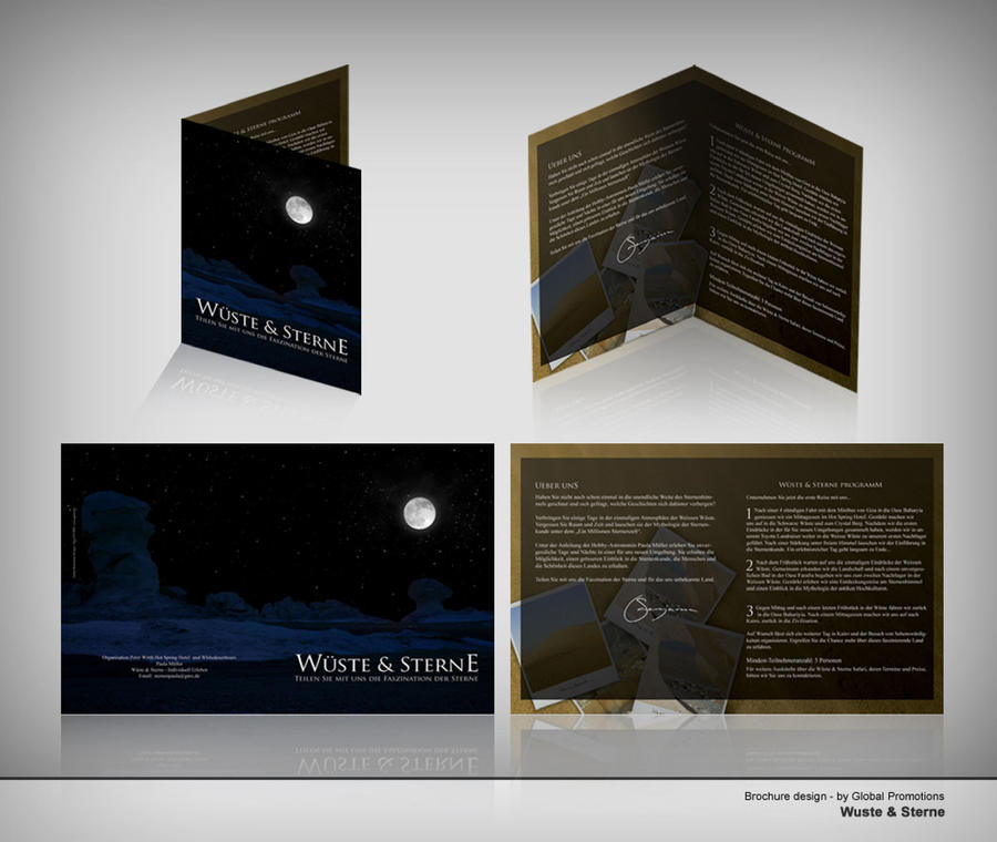 Desert and stars brochure